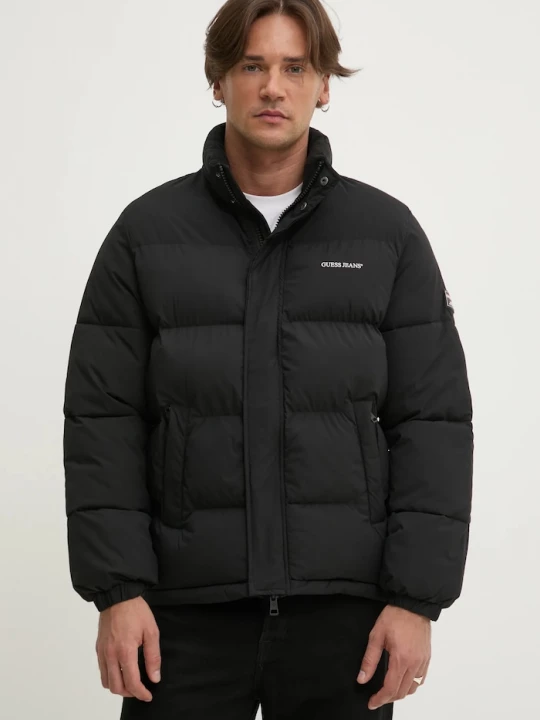Obrázek produktu Guess Jeans prošívaná bunda pánská černá