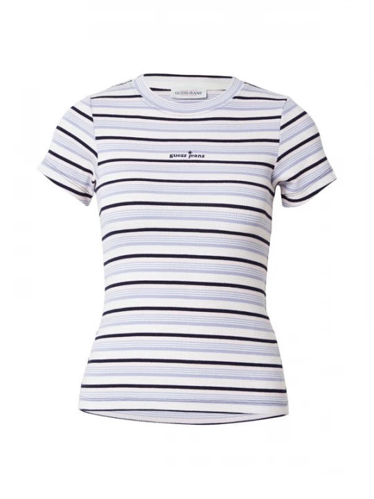 Obrázek produktu GUESS JEANS Svetr 'STAR' námořnická modř / pastelová modrá / pastelově růžová / bílá