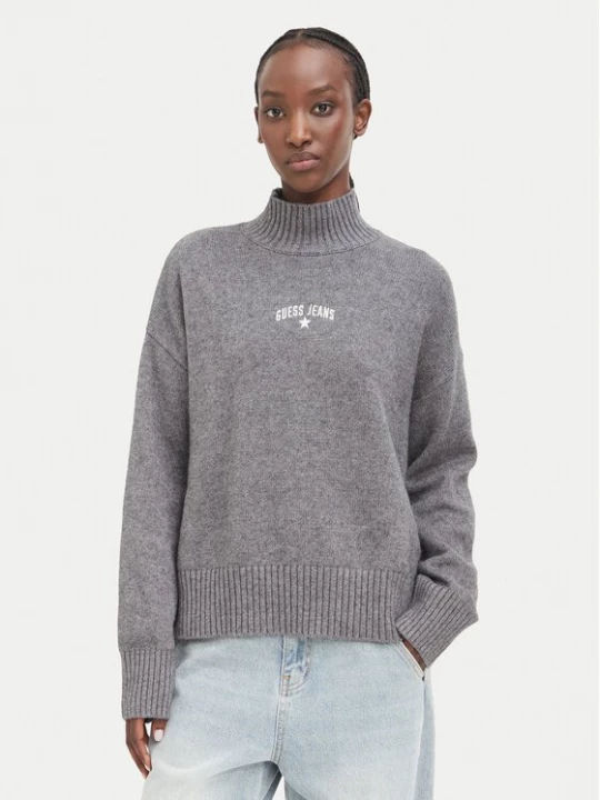 Obrázek produktu Guess Jeans Svetr W6BR09 Z1252 Šedá Relaxed Fit