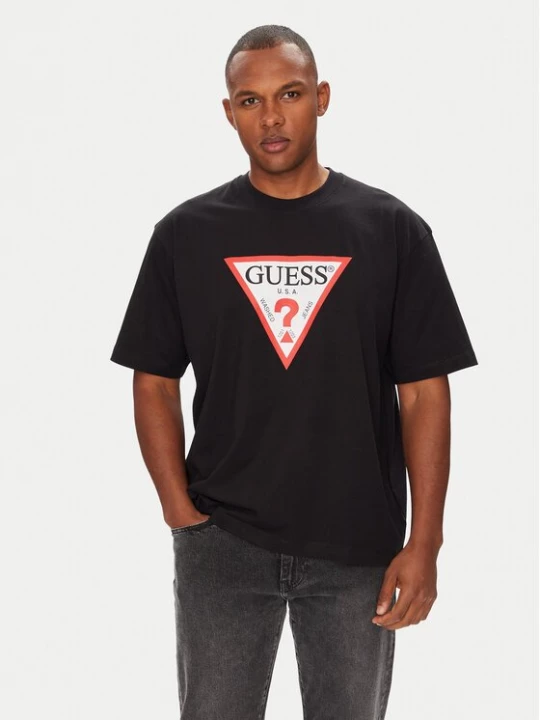 Obrázek produktu Guess Jeans T-Shirt M4YI45 K8FQ4 Černá Oversize