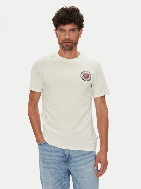 Obrázek produktu Guess Jeans T-Shirt M5YI04 K8HM0 Écru Regular Fit Krémová