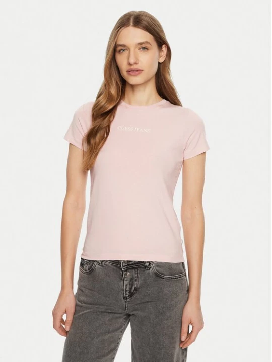 Obrázek produktu Guess Jeans T-Shirt W4YI01 J1314 Růžová Regular Fit