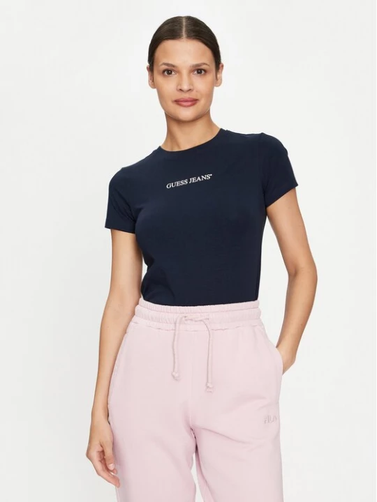 Obrázek produktu Guess Jeans T-Shirt W4YI01 J1314 Tmavomodrá Slim Fit