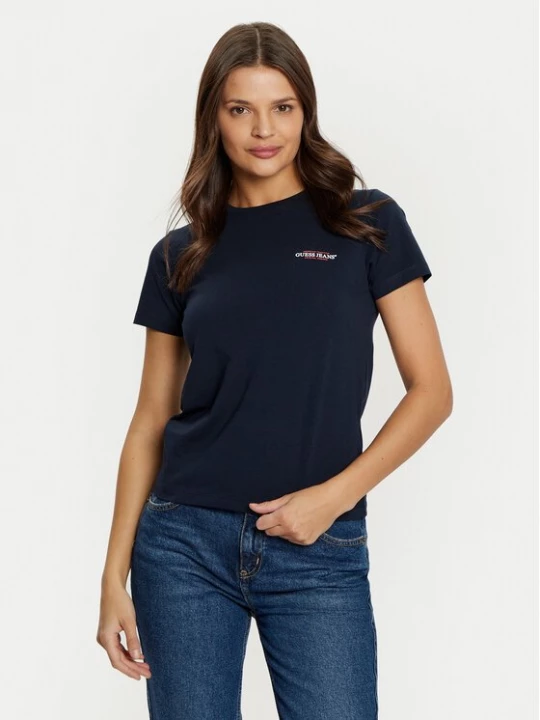 Obrázek produktu Guess Jeans T-Shirt W4YI02 J1314 Tmavomodrá Slim Fit