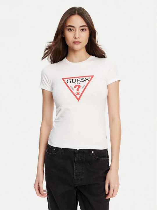 Obrázek produktu Guess Jeans T-Shirt W4YI04 J1314 Bílá Regular Fit