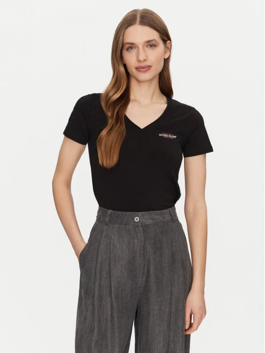 Obrázek produktu Guess Jeans T-Shirt W4YI23 J1314 Černá Slim Fit