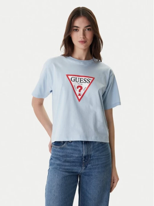 Obrázek produktu Guess Jeans T-Shirt W4YI73 K8HM0 Světle modrá Regular Fit