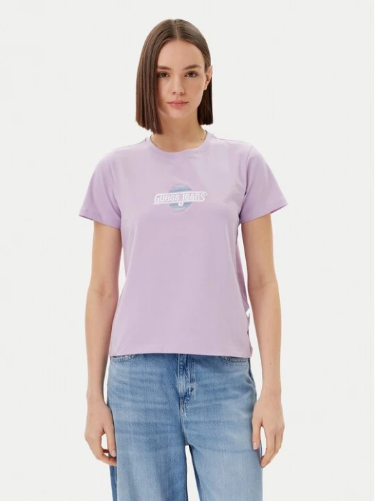 Obrázek produktu Guess Jeans T-Shirt W5GI26 J1314 Fialová Regular Fit