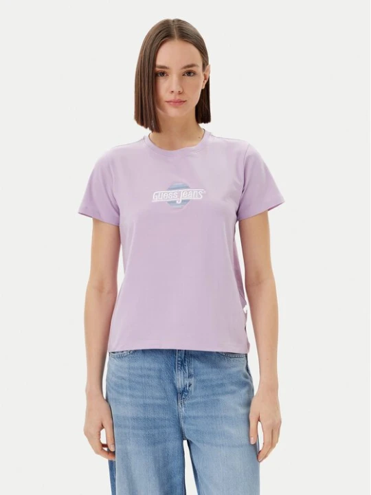 Obrázek produktu Guess Jeans T-Shirt W5GI26 J1314 Fialová Regular Fit