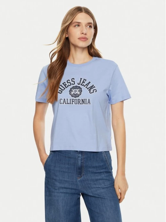 Obrázek produktu Guess Jeans T-Shirt W5RI43 K8HM0 Modrá Regular Fit