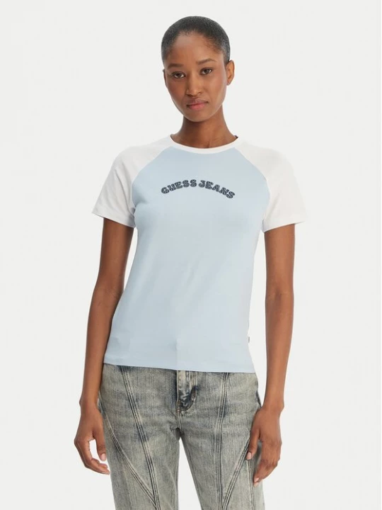 Obrázek produktu Guess Jeans T-Shirt W6GIB0 J1314 Světle modrá Regular Fit