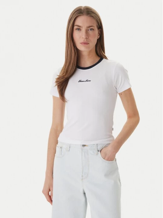 Obrázek produktu Guess Jeans T-Shirt W6GPA9 KF641 Bílá Slim Fit