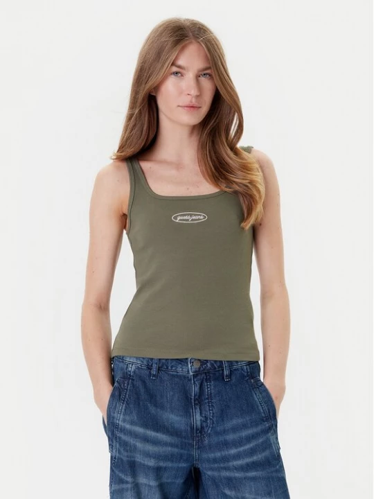 Obrázek produktu Guess Jeans Top W5YP35 KA0H1 Khaki Regular Fit