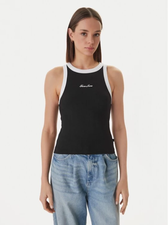 Obrázek produktu Guess Jeans Top W6GPZ8 KF641 Černá Slim Fit