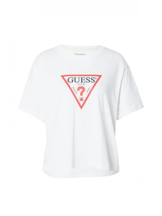 Obrázek produktu GUESS JEANS Tričko 'ICONIC'  červená / černá / bílá