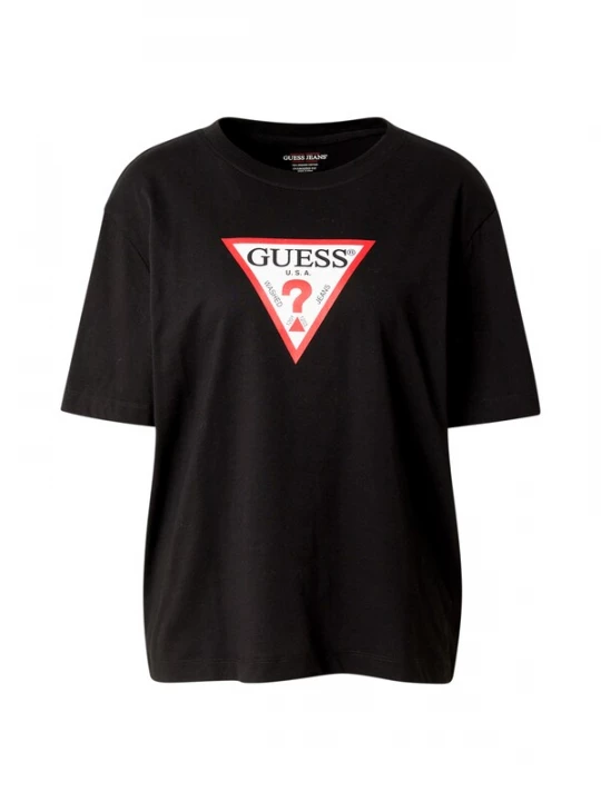 Obrázek produktu GUESS JEANS Tričko 'ICONIC'  červená / černá / bílá