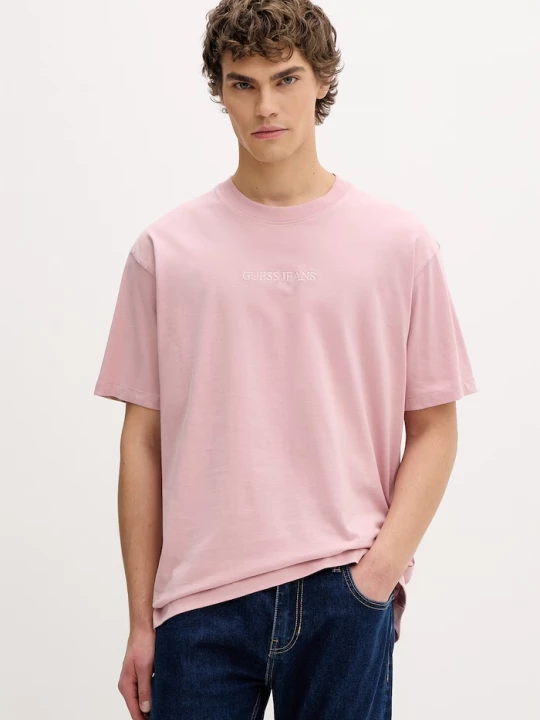 Obrázek produktu Guess Jeans tričko pánské bavlněné růžová
