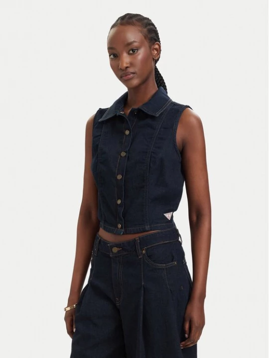 Obrázek produktu Guess Jeans Vesta W6GHZ9 D7971 Tmavomodrá Regular Fit