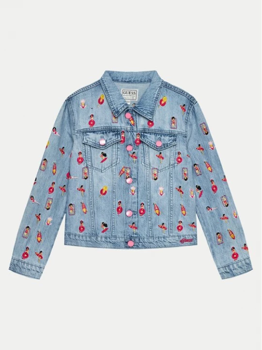 Obrázek produktu Guess Jeansová bunda J4GL03 D45E0 Modrá Regular Fit