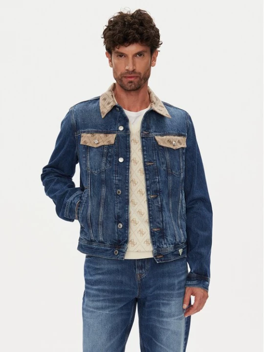 Obrázek produktu Guess Jeansová bunda M5YXN1 D5KT3 Tmavomodrá Regular Fit