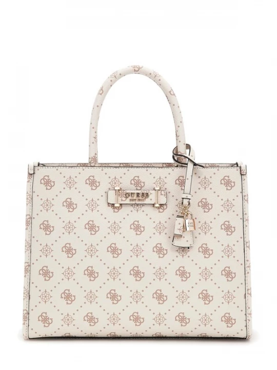 Obrázek produktu GUESS Kabelka 'BandouliÃ¨re Silia Girlfriend Sat Vanilla Logo GP989022' bílá