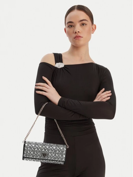Obrázek produktu Guess Kabelka Elsie Mini HWSC96 50710 Stříbrná