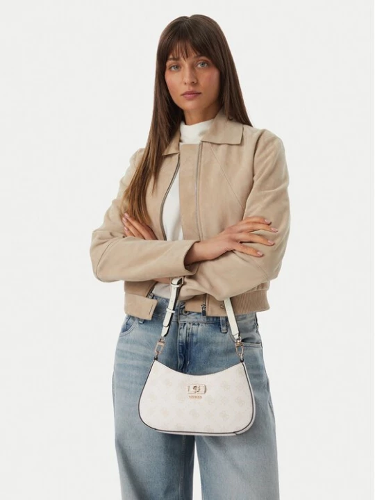 Obrázek produktu Guess Kabelka Emelie Logo HWGP99 28180 Écru Krémová