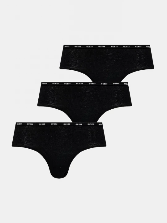 Obrázek produktu Guess kalhotky dámské bavlněné elastanem 3-pack černá
