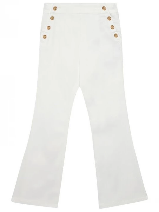 Obrázek produktu Guess Kalhoty z materiálu J6RB09 WF7H0 Bílá Bootcut Fit