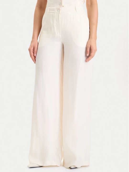 Obrázek produktu Guess Kalhoty z materiálu W5YB02 WH5N2 Écru Regular Fit Krémová