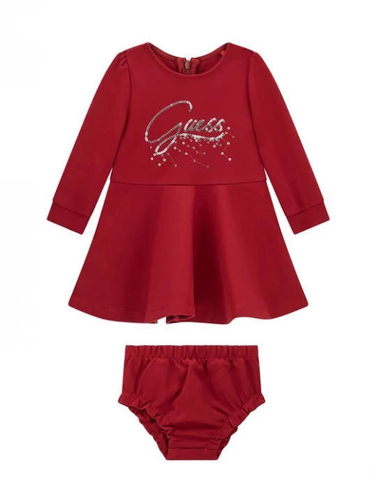 Obrázek produktu Guess Každodenní šaty A6BK03 K5957 Tmavě červená Regular Fit