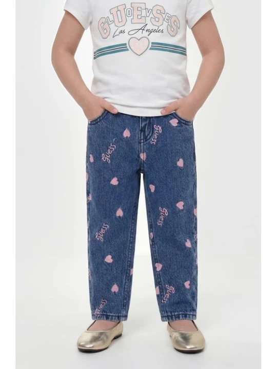 Obrázek produktu Guess Kids Kalhoty z materiálu 183611 Modrá Regular Fit