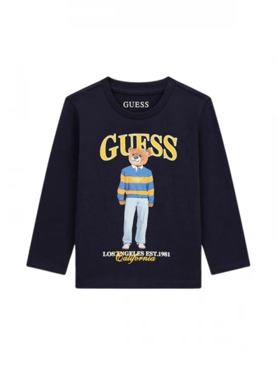 Obrázek produktu GUESS KIDS Tričko 'GUESS KIDS LS T-SHIRT T-SHIRT' tmavě modrá