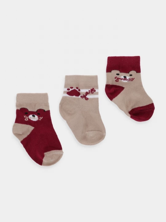 Obrázek produktu Guess Kojenecké ponožky Guess 3-pack hnědá