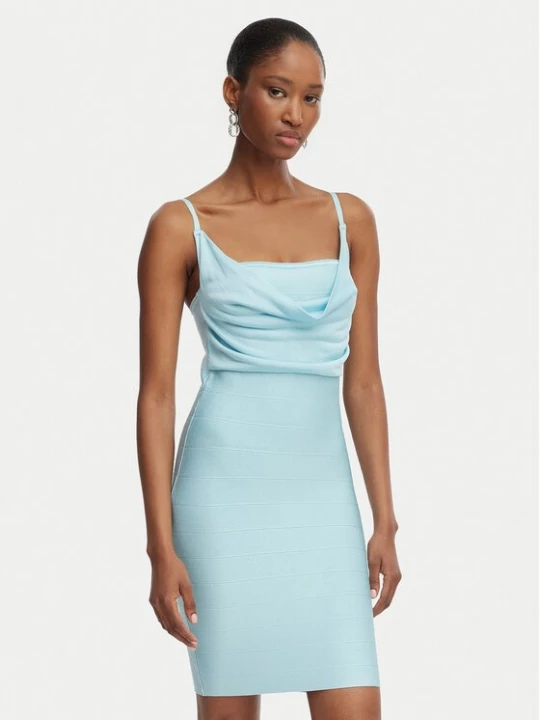 Obrázek produktu Guess Koktejlové šaty W6GK83 Z0686 Modrá Slim Fit