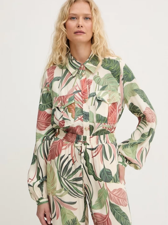 Obrázek produktu Guess košile dámská s viskózou DALIA zelená