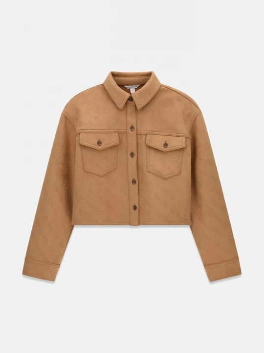Obrázek produktu Guess košile dětská bavlněná s elastanem hnědá