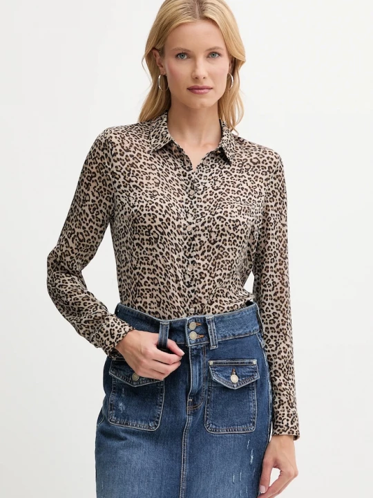 Obrázek produktu Guess Košile Guess CLOUIS béžová