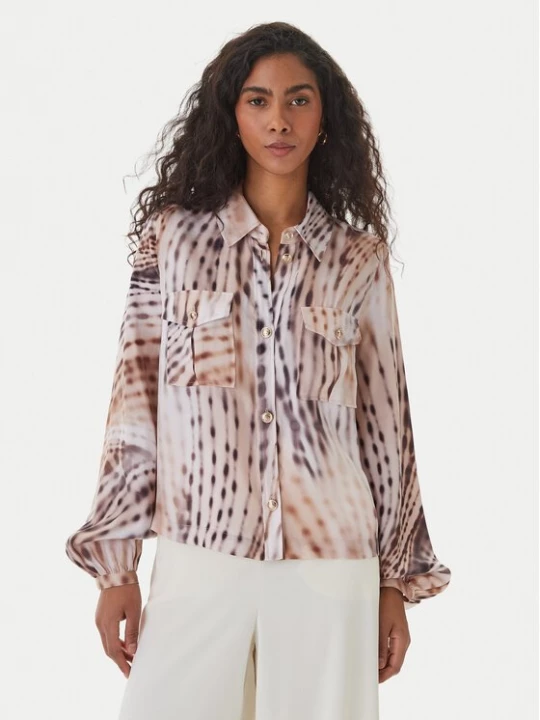 Obrázek produktu Guess Košile W6GH22 W1789 Béžová Regular Fit