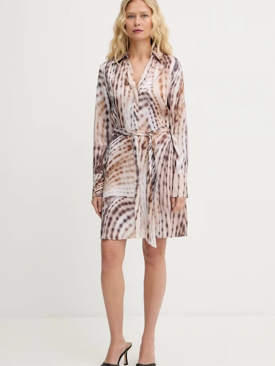 Obrázek produktu Guess košilové šaty YSALINE béžová