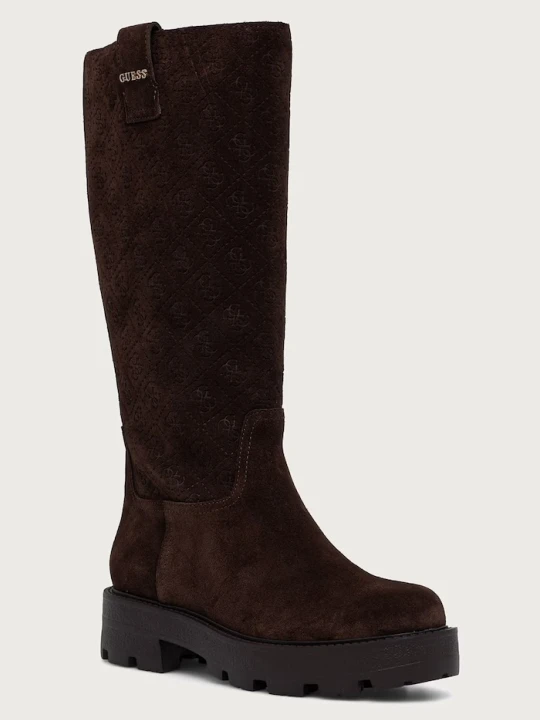 Obrázek produktu Guess kozačky nad kolena dámské semišové YAILYN2 hnědá