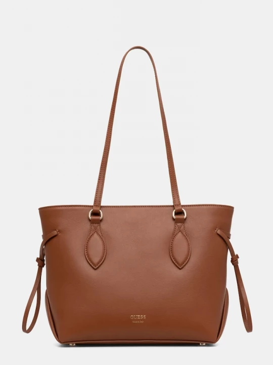 Obrázek produktu Guess Kožená kabelka Guess FLORENCE hnědá