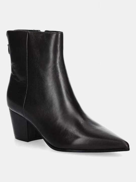 Obrázek produktu Guess Kožené kotníkové boty Guess HALISA hnědá