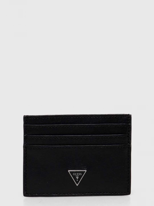 Obrázek produktu Guess Kožené pouzdro na karty Guess MITO černá