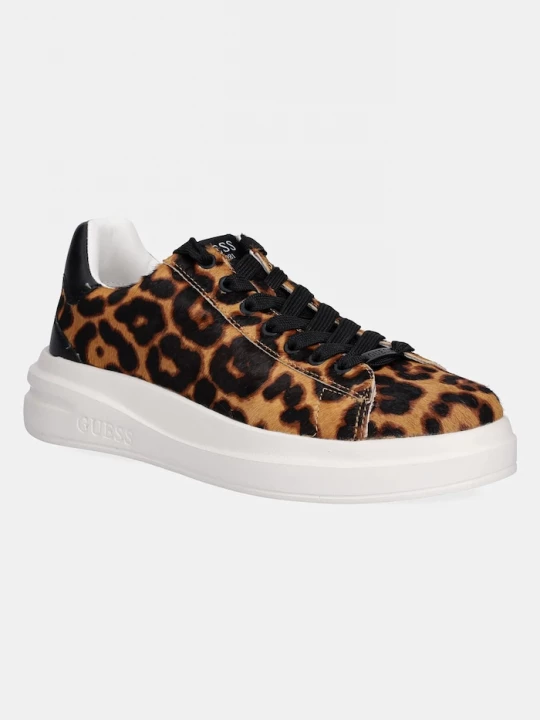 Obrázek produktu Guess Kožené tenisky Guess ELBINA8 hnědá