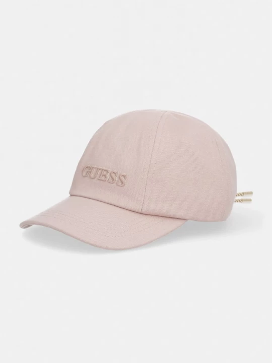 Obrázek produktu Guess kšiltovka dámská bavlněná gabardénová růžová