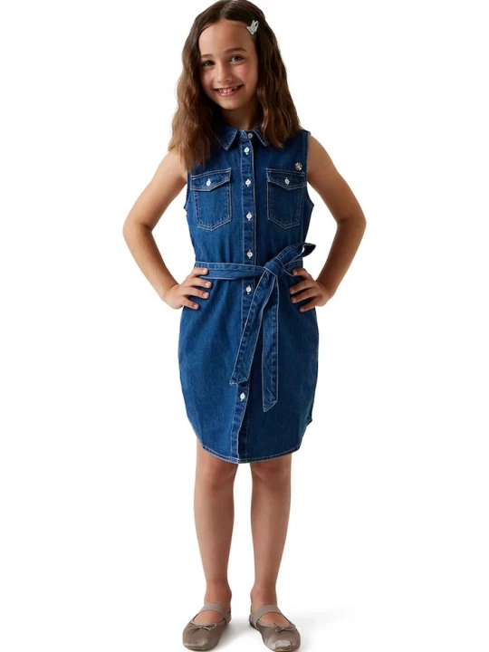 Obrázek produktu Guess letní šaty džínové námořnická modř