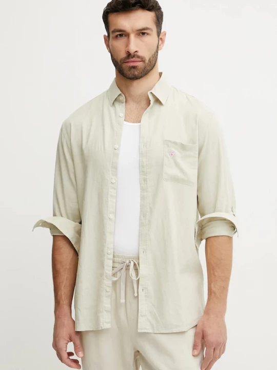 Obrázek produktu Guess Lněná košile Guess béžová