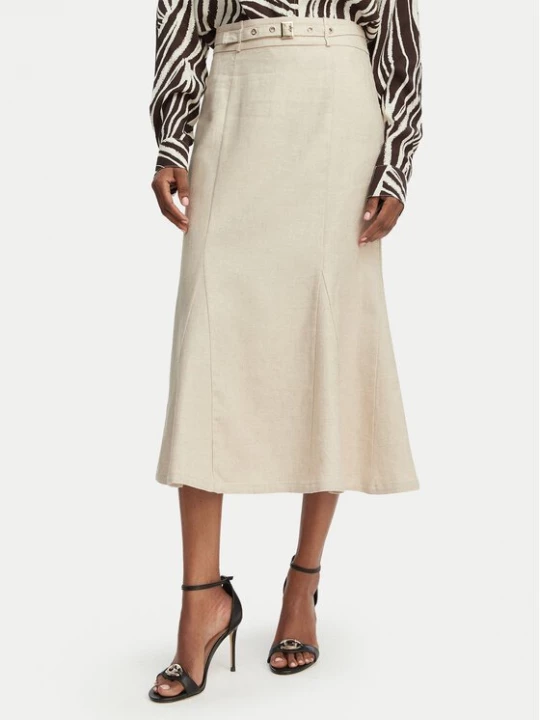 Obrázek produktu Guess Midi sukně W6GD69 W2092 Světle béžová Regular Fit