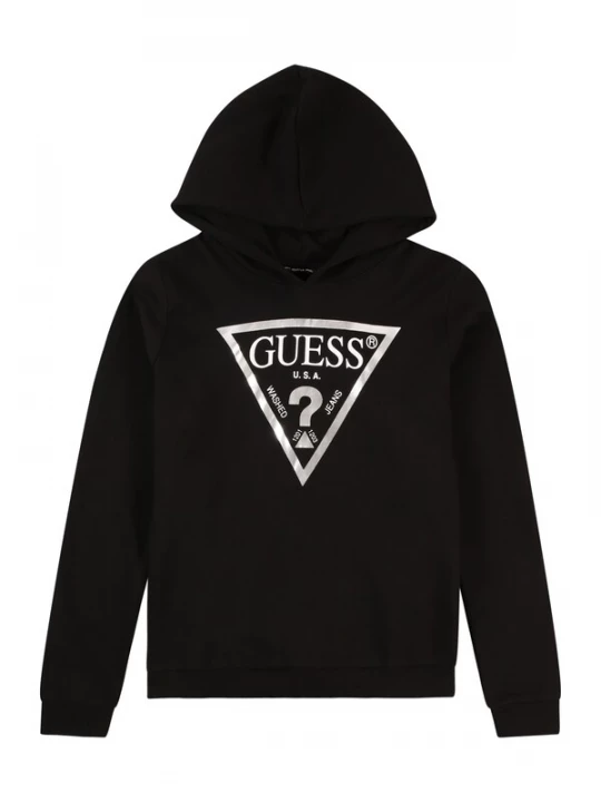Obrázek produktu GUESS Mikina  černá / stříbrná